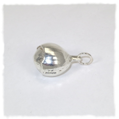 Solid silver hazelnut